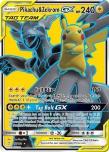 Pikachu and Zekrom Rare Collectible Card